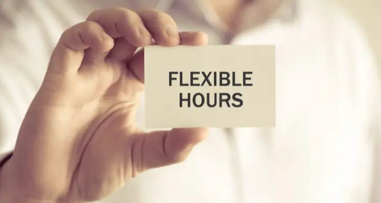 Flexible working hours mean happier staff.