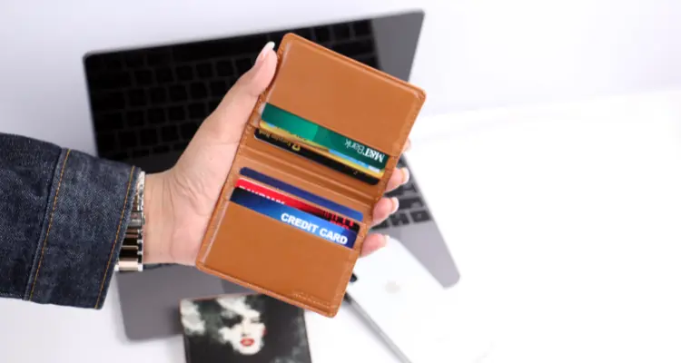 Leather Card Holder Section