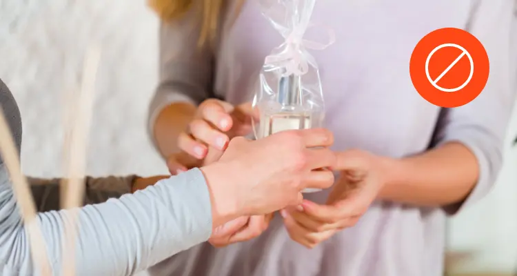 Risks of giving perfume as a gift